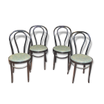 Chaises de bistrot en bois courb x 4