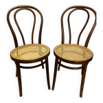 Chaises bistrot caf pays - bas annes 1960 c. t. c. style thonet n18 vintage