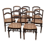 Chaises de bistrot en cannage