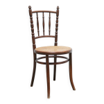 Chaise bistrot canne ancienne en bois par les ditions fischel