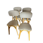 Chaises bistrot ch�ne claire vernis (baumann) pied compas