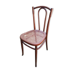Chaise bistrot japy bois courb & cannage ancienne