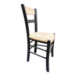 Chaise bistrot paille ancienne relooke