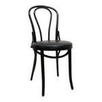Chaise bistrot satelliet n�18 noir tapiss�e