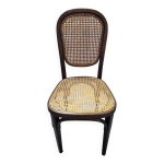 Chaise bistrot style thonet canne cannage et bois tourn vintage