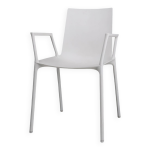 Chaise blanche design du 21e sicle avec accoudoirs, belgique