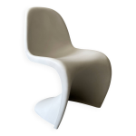Chaise s blanche design monobloc de verner panton blanche édition vitra Chaise s blanche design monobloc de verner panton blanche édition vitra