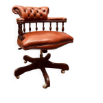 Chaise de bureau anglaise westminster chesterfield captain chair