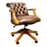 Chaise de bureau chesterfield anglaise classique Chaise de bureau chesterfield anglaise classique