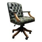 Chaise de bureau classique chesterfield president chair verte Chaise de bureau classique chesterfield president chair verte