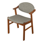 Chaise de bureau classique de schou andersen des années 1960 avec une structure en bois de teck Chaise de bureau classique de schou andersen des années 1960 avec une structure en bois de teck
