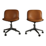 Chaises de bureau  parioli  d'ennio fazioli pour mim rome, italie, annes 1960