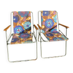 Chaises de camping pliantes annes 70 , chaises de jardin terrasse