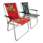 Chaise de camping pliante vintage kettler / chaise de plage