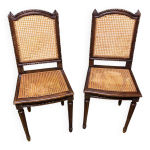 Chaises cannes style louis 16