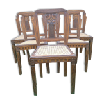 Chaises en chne cannes style rococo 1930