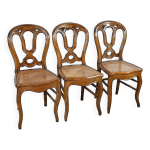 Chaises en chne, poque louis philippe milieu xixe