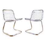 Chaises chrome design 70
