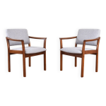 Chaises danoises du milieu du sicle, annes 1970, lot de 2.