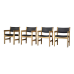 Chaises danoises vintage en chêne du milieu du siècle par hans j. wegner pour getama, années 1960, lot ... Chaises danoises vintage en chêne du milieu du siècle par hans j. wegner pour getama, années 1960, lot ...
