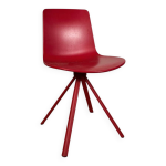 Chaise design enea - rouge - pitement mtal