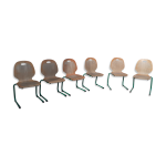 Chaises d'cole lot de 6