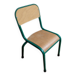 Chaise d'colier vintage verte