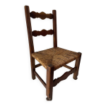 Chaise enfant bois et paille Chaise enfant bois et paille