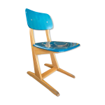 Chaise enfant casala vintage bleu / vert