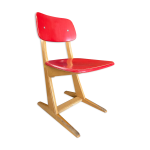 Chaise enfant casala vintage rouge