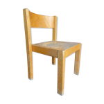 Chaise enfant ecole vintage bois