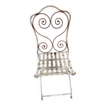 Chaise fer forg ancienne