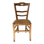 Chaise de ferme en paille et bois