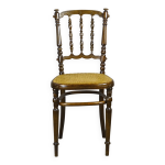 Chaise fischel, type napolon iii bois courb, vers 1900 - bistro - canne -