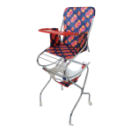 Chaise haute pour poupe , vintage, annes 60