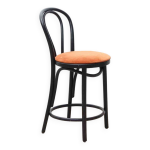 Chaise haute vintage bistrot satelliet 16 / c orange et noire Chaise haute vintage bistrot satelliet 16 / c orange et noire