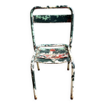 Chaise de jardin tolix en mtal vert n1