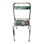 Chaise de jardin tolix en mtal vert n4