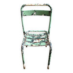 Chaise de jardin tolix en mtal vert n5