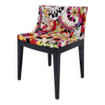 Chaise kartell mademoiselle en tissu missoni par philippe starck italie