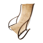 Chaise longue en fer forg