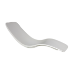 Chaise longue en fibre de verre, charles zublena, circa 1965