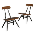 Chaises longues pirkka par ilmari tapiovaara pour laukaan puu. lot de 2