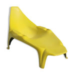Chaise longue de piscine jaune moderne du milieu du sicle