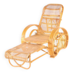 Chaise longue en rotin Chaise longue en rotin