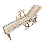 Chaise longue en rotin