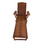 Chaise longue rotin