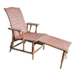 Chaise longue en rotin