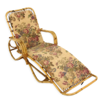 Chaise longue en rotin, suède, 1960 Chaise longue en rotin, suède, 1960