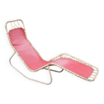 Chaise longue vintage design bartolucci et waldheim des annes 50 / 60